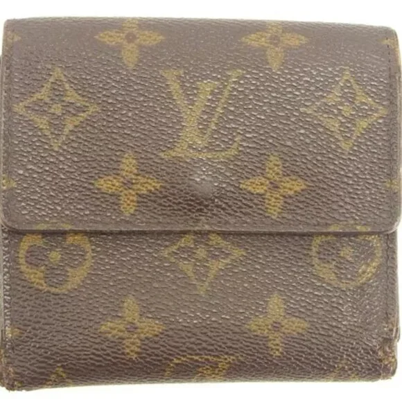 Louis Vuitton Wallet Purse Monogram Brown Woman Authentic Used